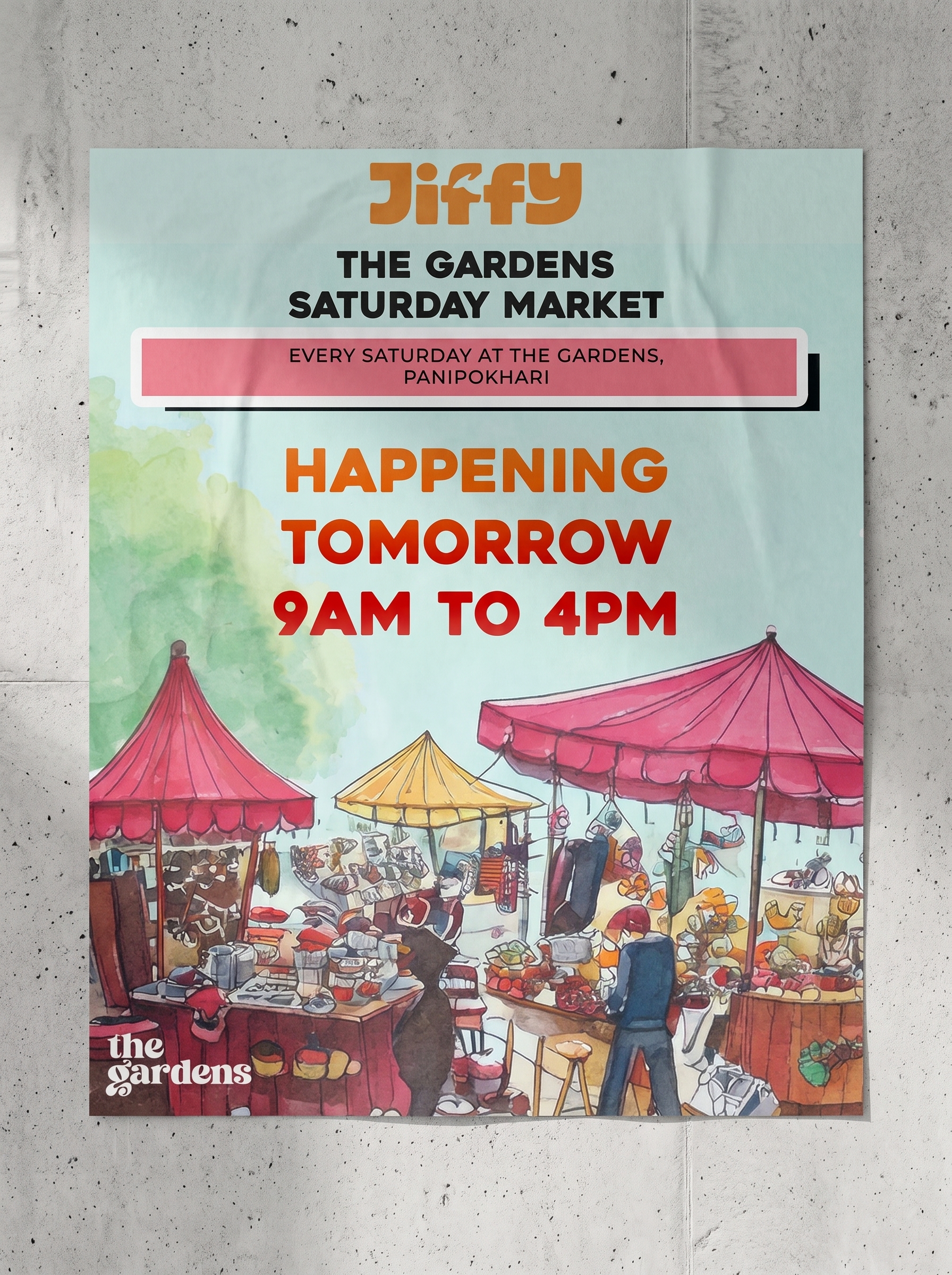 THE GARDENS SATURDAY MARKET